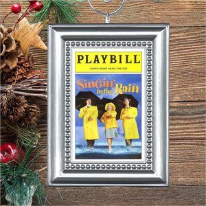 Singin In The Rain Broadway Musical Playbill Christmas‎ Tree Ornament